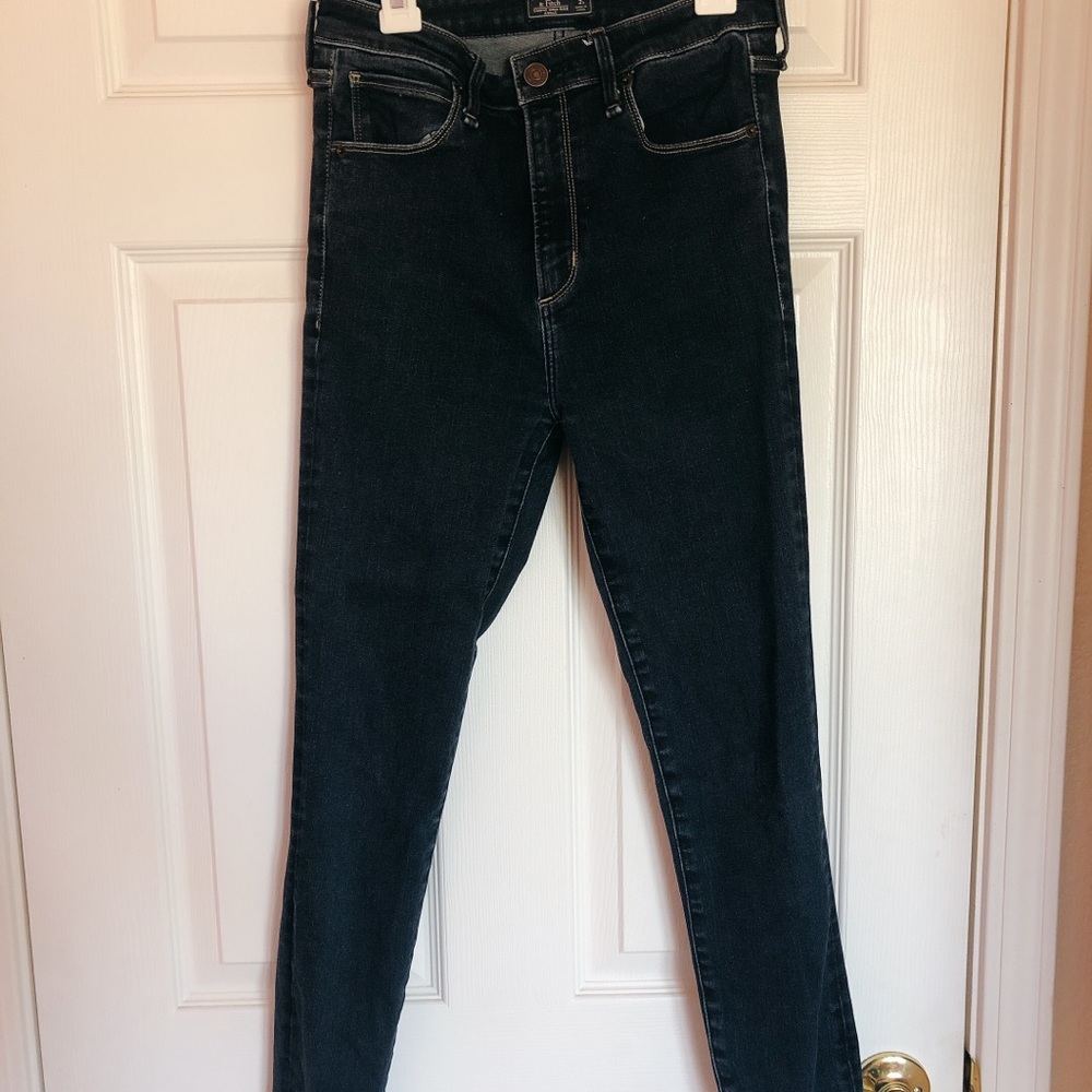 skinny jeans, dark wash